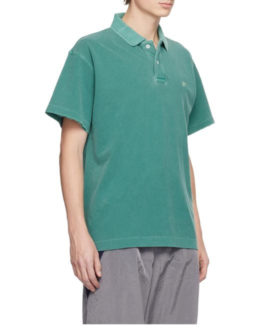 ERL Green Classic Polo Shirt for men