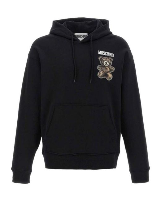 Moschino Blue Long Sleeve Sweatshirt for men