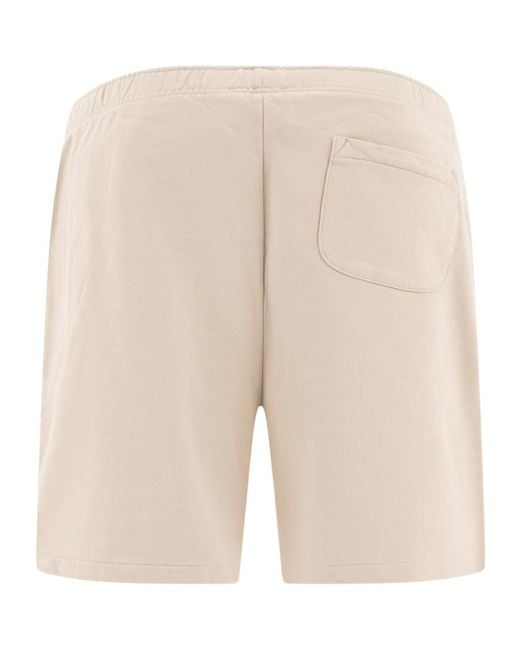 Polo Ralph Lauren Natural Logo Embroidered Drawstring Track Shorts for men