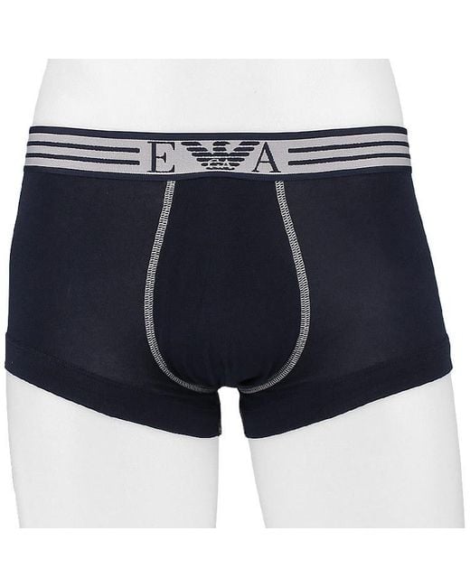 Emporio Armani Blue Elastic Waist Underwear for men