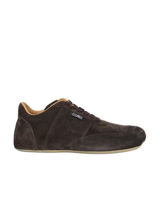 MM6 by Maison Margiela Brown Lace-Up Sneakers