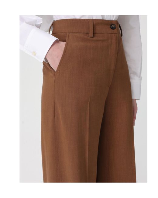 Etro Brown Tailored Wide-Leg Pants