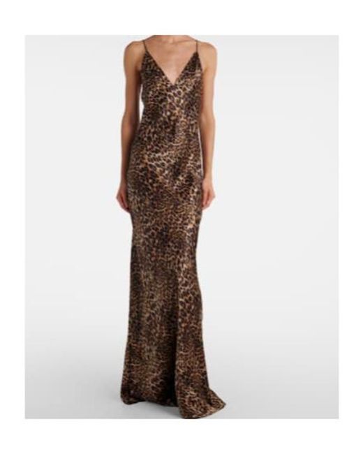 Nili Lotan Brown Printed Dress Skirt