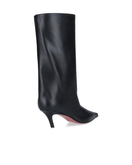 AMINA MUADDI Black Pointed Boots