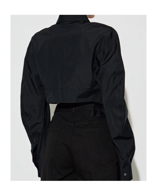 DSquared² Blue Pocket Detailed Cropped Shirt