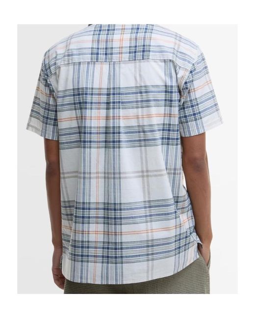 Barbour Blue Plaid Shirt for men