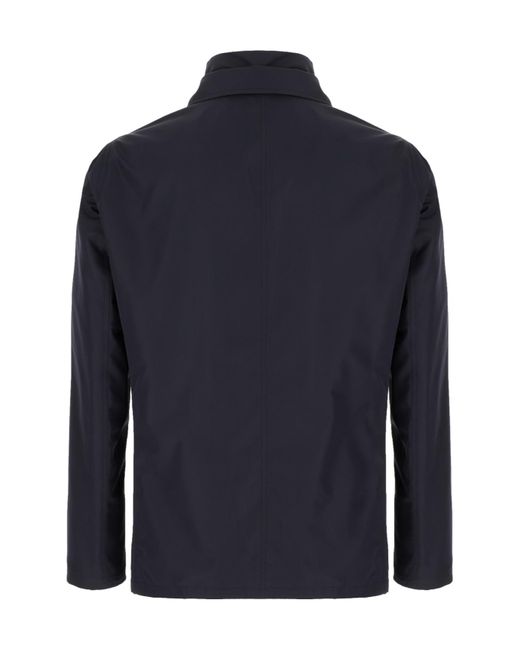 Herno Blue Long-Sleeved Casual Jacket for men