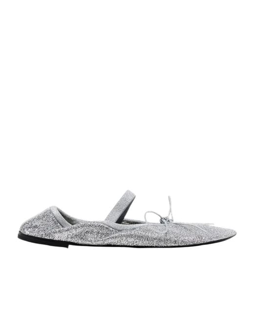 Proenza Schouler White Glove Glitter Ballet Flats