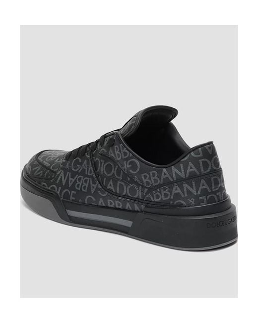 Dolce & Gabbana Black New Roma Sneakers for men