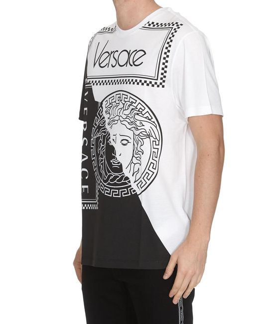 Versace Black Medusa Two-Color T-Shirt for men