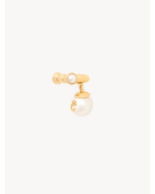 Chloé Metallic Chloé Heirloom Pearl Drop Earrings