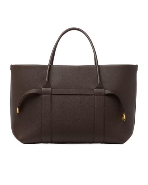 Loro Piana Brown Large Ghiera Shopper