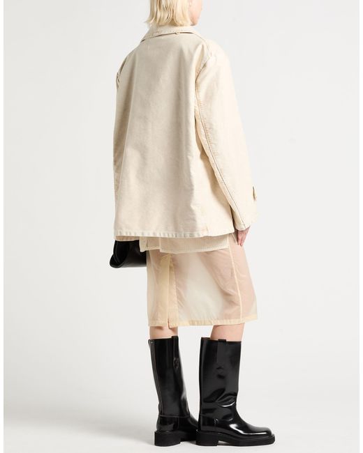 Maison Margiela Natural Plain Colour Jacket