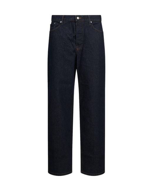 Dries Van Noten Blue Belt-Loop Jeans for men
