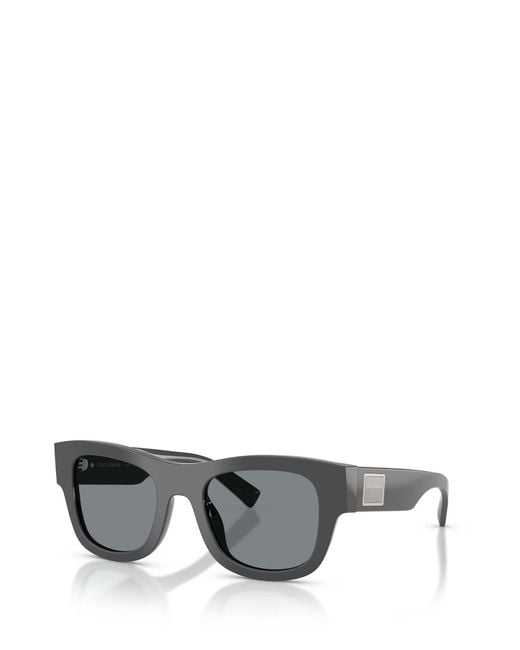 Dolce & Gabbana Gray Eyewear Square Frame Sunglasses for men