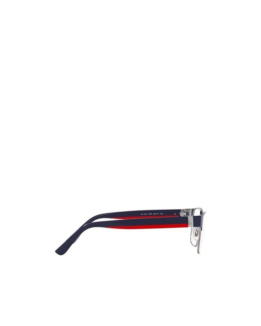 Polo Ralph Lauren White Eyewear Square Frame Glasses for men