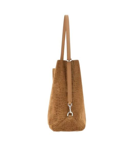 Hogan Brown Hocket Medium Hobo Bag