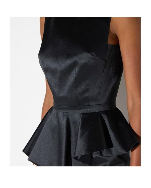 Elisabetta Franchi Black Mini Dress
