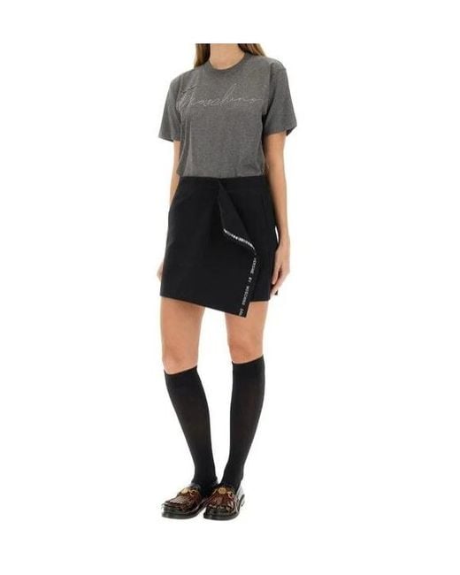 Moschino Gray Short Sleeve Crewneck T-Shirt
