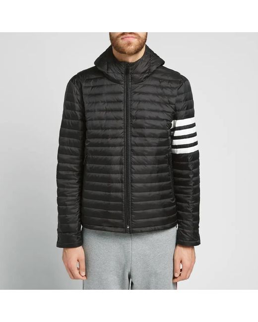 Thom Browne Black Padded Zipped Jacket for men