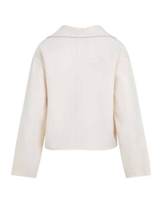 Fabiana Filippi White Double Cropped Jacket