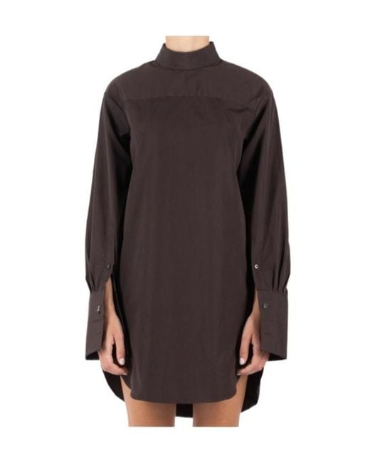 Dries Van Noten Brown Long-Sleeved Blouse
