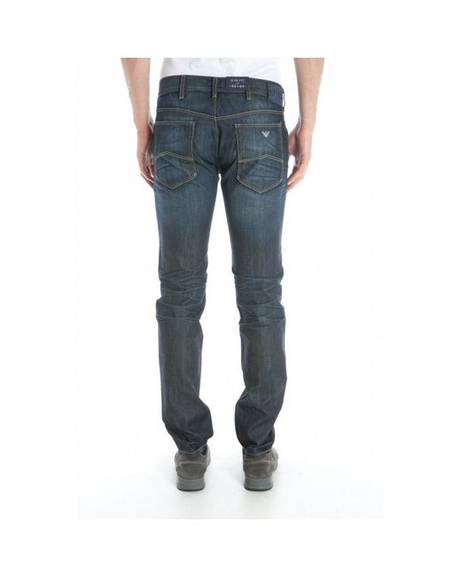 Armani Jeans Blue Five-Pocket Jeans for men