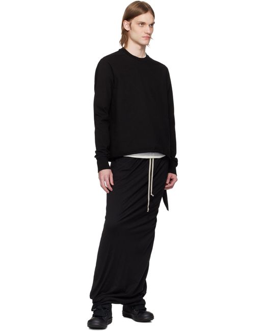Rick Owens Black Hollywood Pull On Pillar Skirt for men