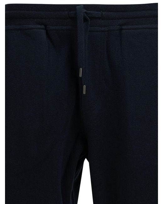 Brunello Cucinelli Blue Drawstring Sweatpants for men