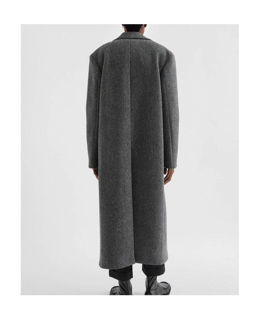 Jil Sander Gray Twill Coat for men
