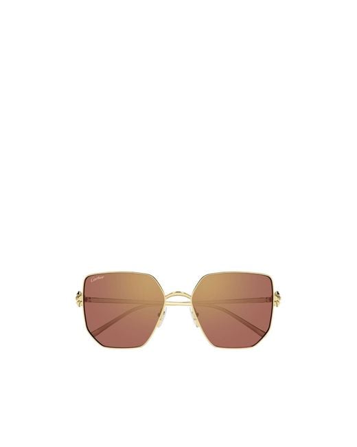 Cartier Pink Sqare-Frame Sunglasses for men