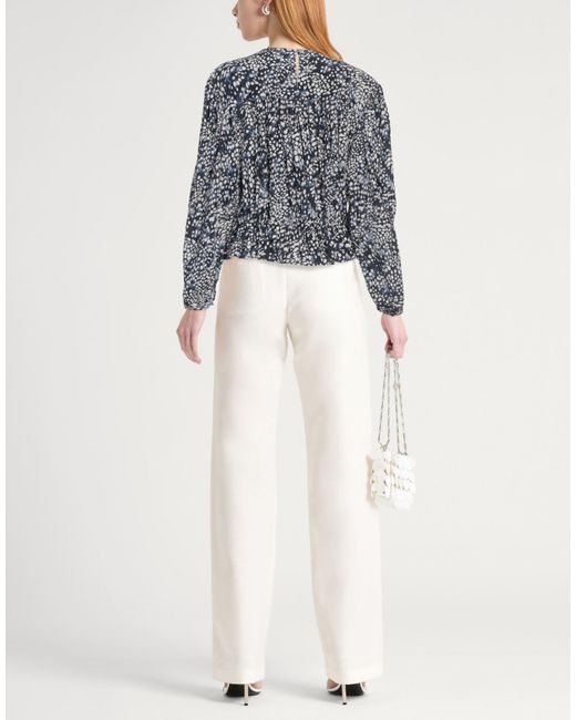 Isabel Marant Gray Ruffled Long Sleeve Top
