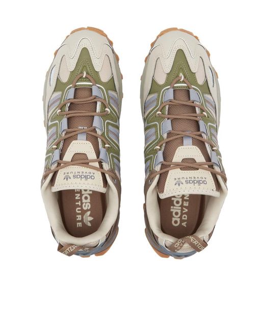 Adidas Originals Gray Hyperturf Lace-Up Sneakers for men