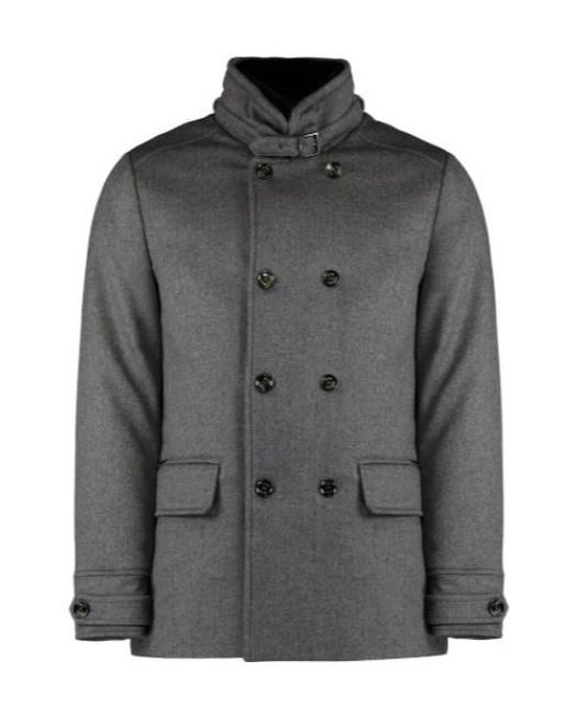 Moorer Gray Kurtbab Coat for men