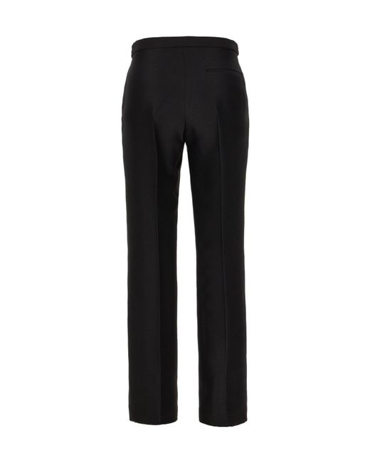 The Row Black Pleat Tailored Trousers