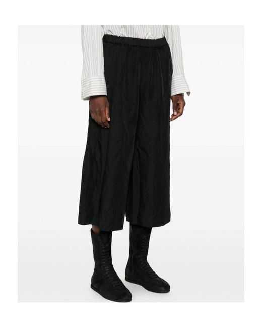 Comme des Garçons Black Elastic Waistband Casual Pants