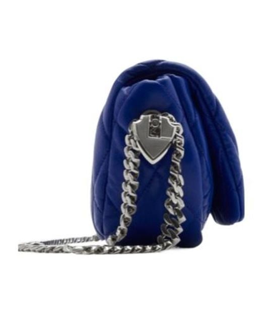 Burberry Blue Shield Lock Quilted Shoulder Bag