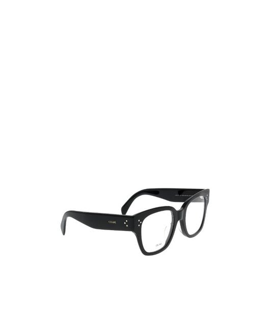 Céline White Logo Glasses