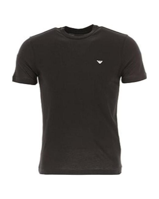 Emporio Armani Black Logo T-Shirt for men