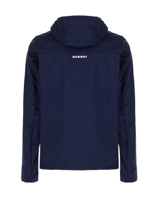 Mammut Black Hooded Zip-Up Jacket for men