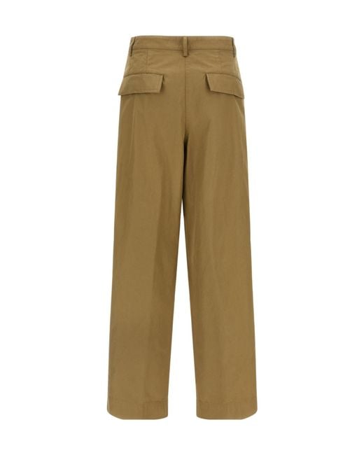 Dries Van Noten Natural Straight Leg Pants