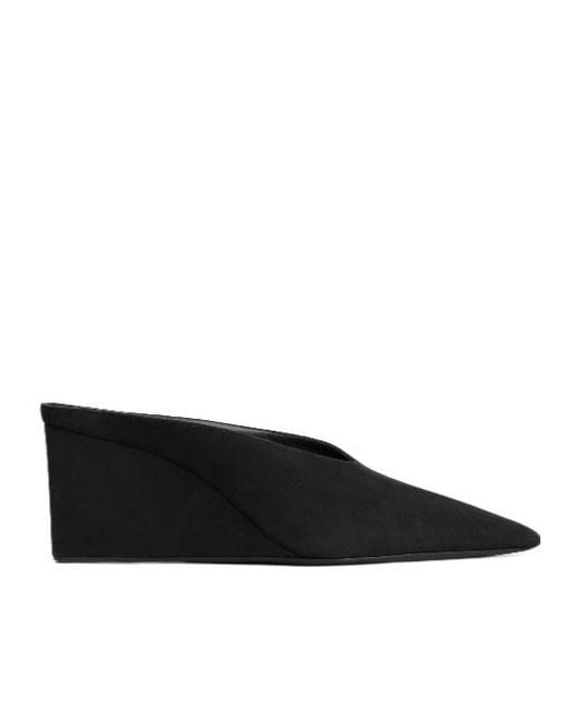 Alaïa Black Alaïa Cube Wedge Mules