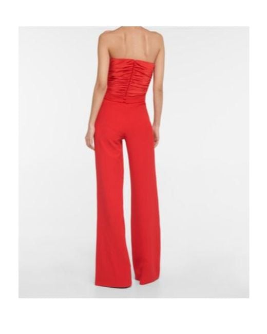Safiyaa Red Miriana Sleeveless Jumpsuit