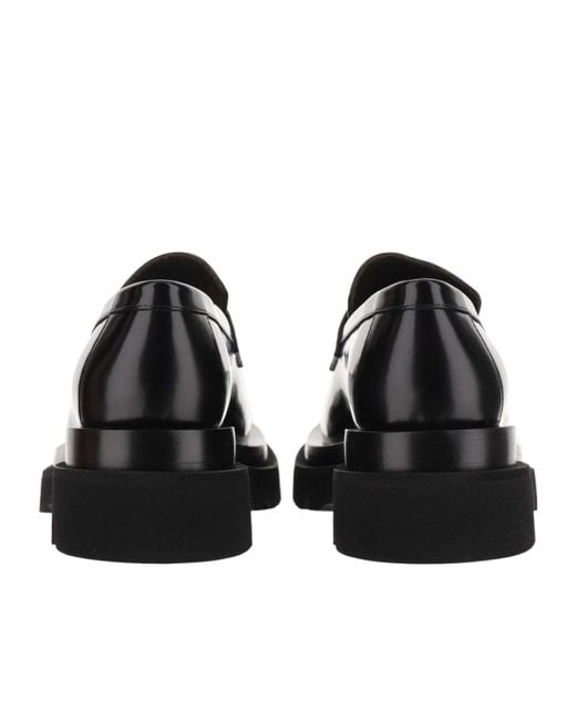 Bottega Veneta Black Chunky Slip-On Loafers