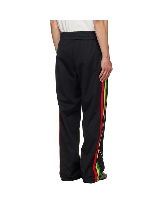 Palm Angels Black Classic Logo Track Pants for men