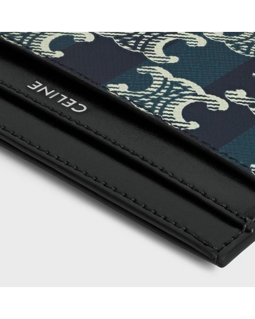 Céline Blue Medium Card Holder for men