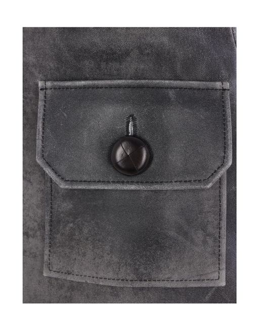 VAQUERA Gray Vintage-Effect Low-Waist Skirt