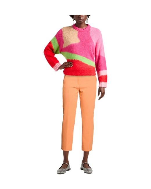 Weekend by Maxmara Orange Casual Trousers