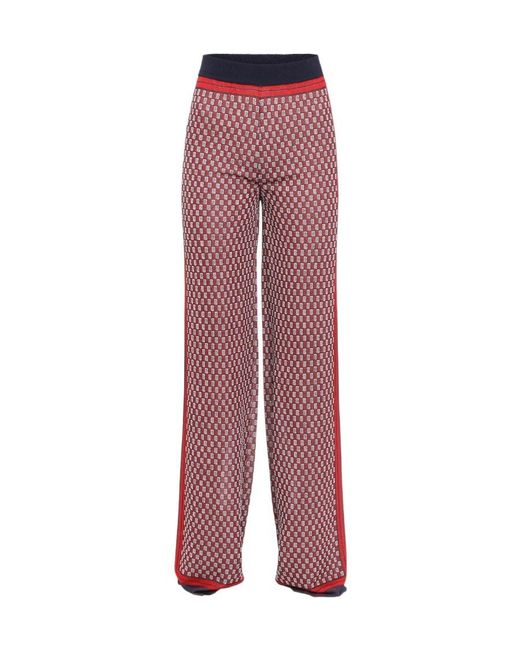 Balmain Purple Knitted Casual Pants
