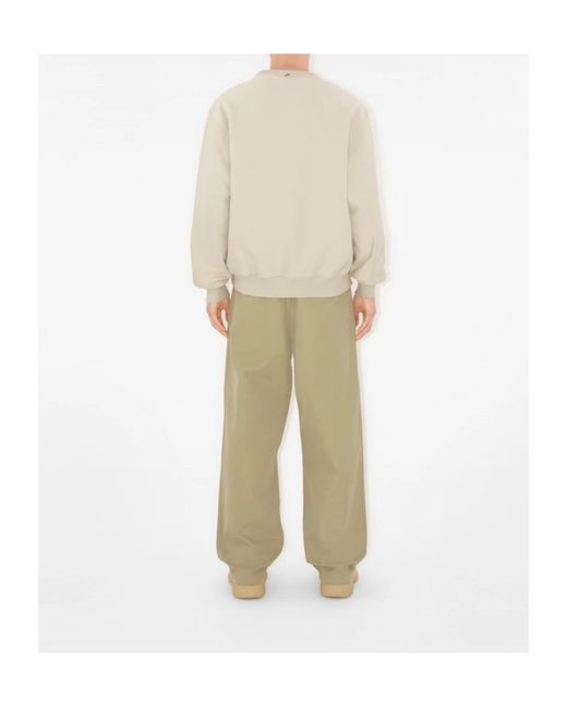 Burberry Green Straight-Leg Mid-Rise Chinos for men